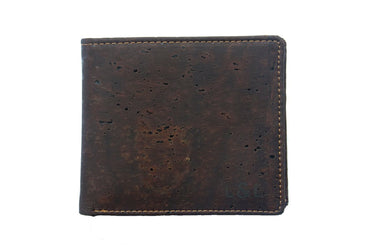 LOAM & LORE Vegan Cork Wallet, Brown - Loam & Lore